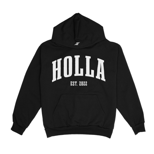 HOLLA HOODIE - BLACK