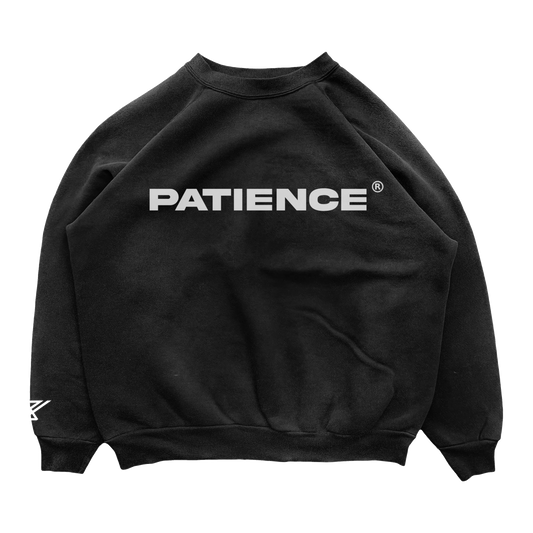 44 PATIENCE CREWNECK - BLACK