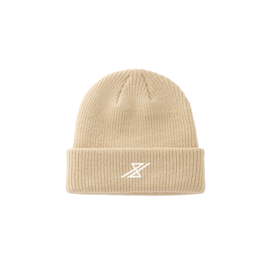 44 EMBROIDED LOGO CUFFED BEANIE - KHAKI