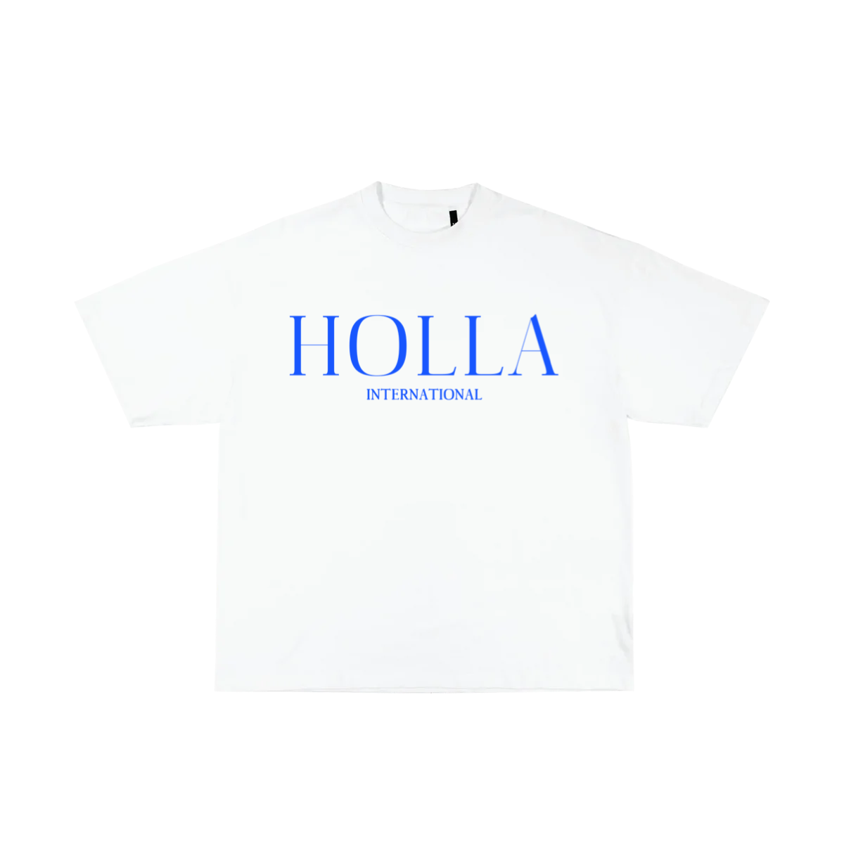 44 HOLLA INTL. T-SHIRT - WHITE/BLUE