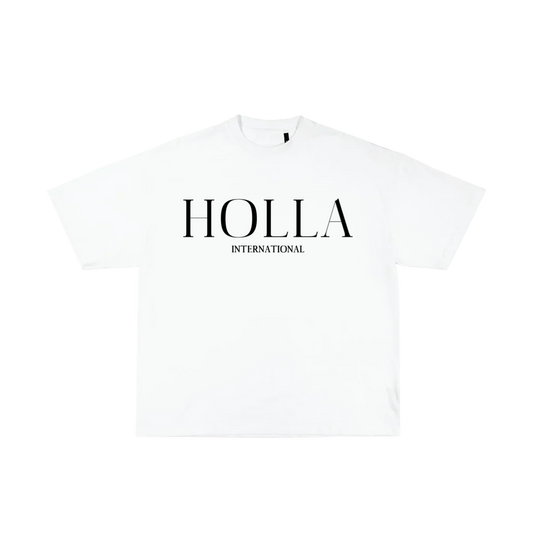 44 HOLLA INTL. T-SHIRT - WHITE/BLACK