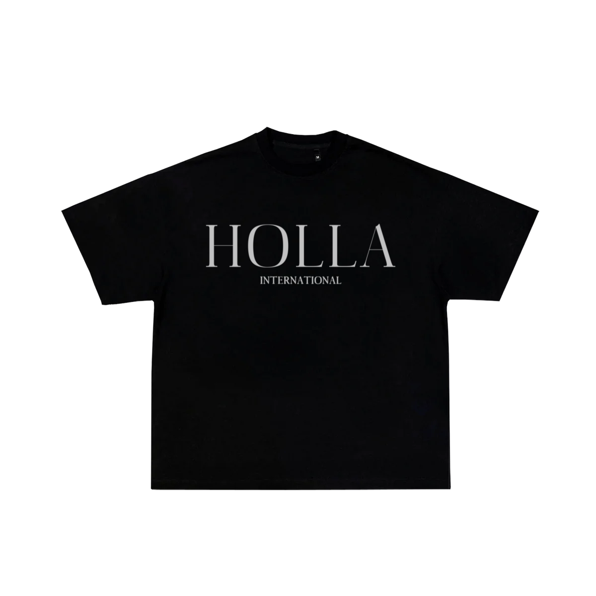 44 HOLLA INTL. T-SHIRT - BLACK/WHITE